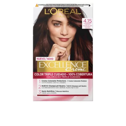 EXCELLENCE creme dye #4.15-frosty dark brown - 192 ml