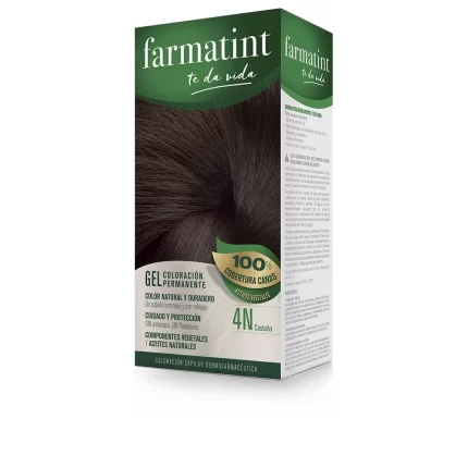 FARMATINT GEL permanent color #4n-brown 5 units - 5 u