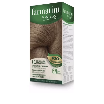 FARMATINT GEL coloration permanente #6n-blond foncé 5 unités