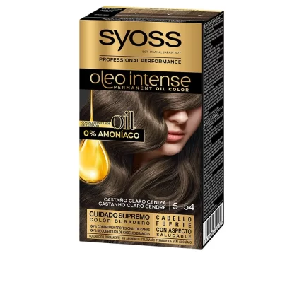 OLEO INTENSE ammonia-free hair color #5.54 - light brown ash 5 pcs - 5 pz