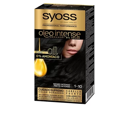 OLEO INTENSE ammonia-free hair color #1.10-intense black 5 pcs - 5 pz