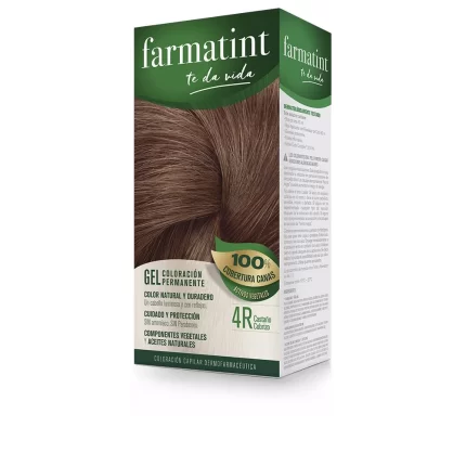 FARMATINT GEL permanent color #4r-copper brown 5 units - 5 u