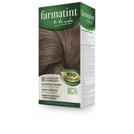 FARMATINT GEL permanent coloring #6c-dark ash blonde 5 units - 5 u