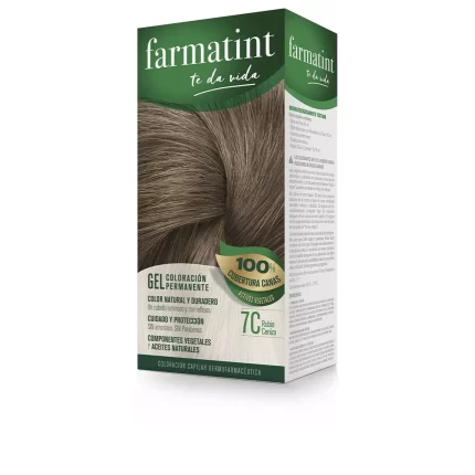 Coloration permanente FARMATINT GEL #7c-blond cendré 5 unités