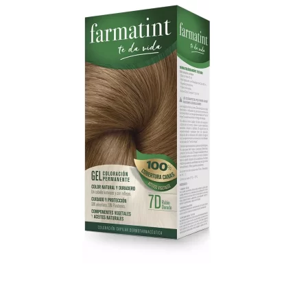 FARMATINT GEL coloration permanente #7d-blond doré 5 unités