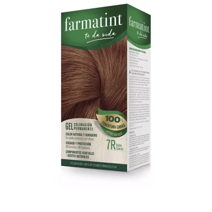 FARMATINT GEL coloration permanente #7r-blond cuivré 5 unités