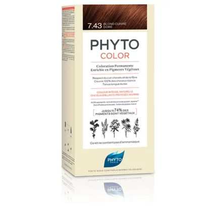 PHYTOCOLOR #7.43-rubio dorado cobrizo 4 u - 4 u
