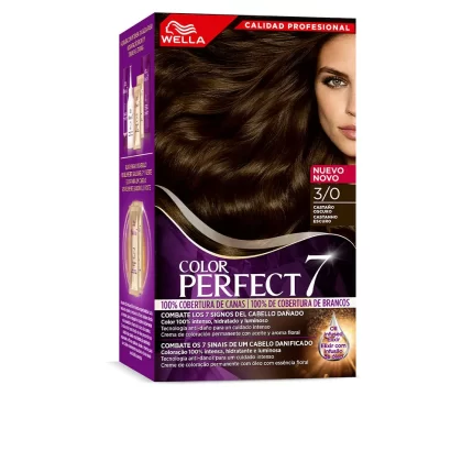 WELLA COLOR PERFECT 7 100% gray coverage #3/0-dark brown - 4 u