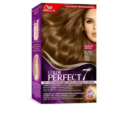WELLA COLOR PERFECT 7 100% gray coverage #6/0-dark blonde 6 u - 6 u