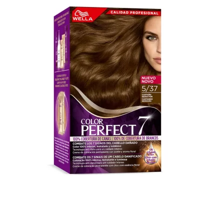WELLA COLOR PERFECT 7 100% gray coverage #5/37-seductive brown - 4 u