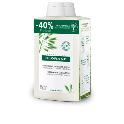 A LA LECHE DE AVENA champú extrasuave duo 2 x 400 ml - 400 ml