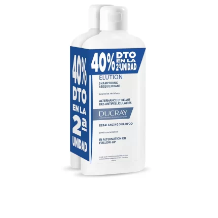 ELUCION Duo de shampoings antipelliculaires rééquilibrants 2 x 400 ml