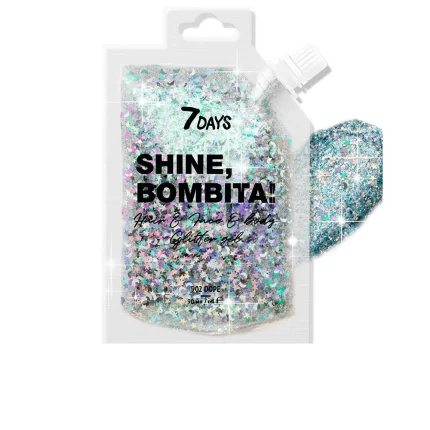 SHINE, BOMBITA! glitter gel for hair and body #902-dope 90 ml - 90 ml