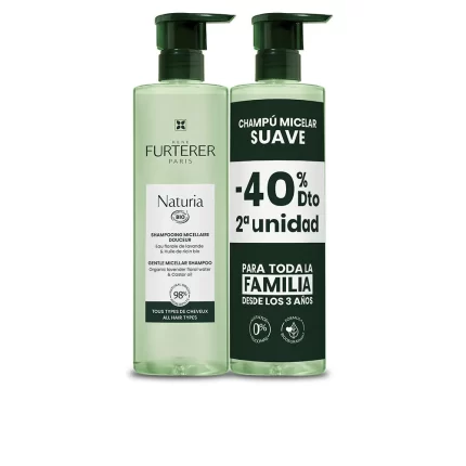 NATURIA ultra-gentle micellar shampoo without sulfates pack 2 x 400 ml - 400 ml