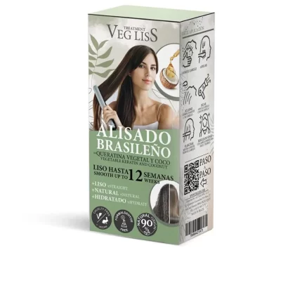 VEG LISS Brazilian straightening with vegetable keratin and coconut 2 u - 2 u