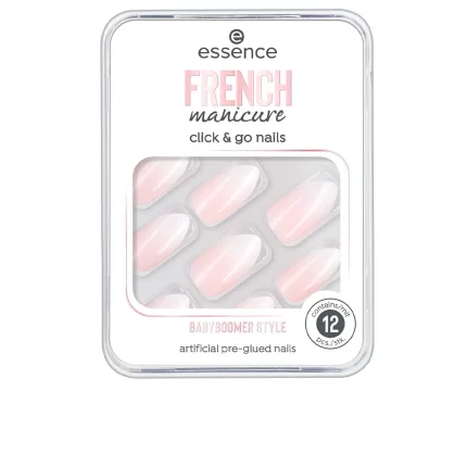 FRENCH manicure click & go nails uñas artificiales #02-babyboomer style