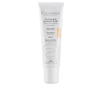COUVRANCE fluid makeup base for sensitive skin #sand 30 ml