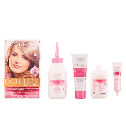 EXCELLENCE Creme dye #8.1-light ash blonde 192 ml - 192 ml