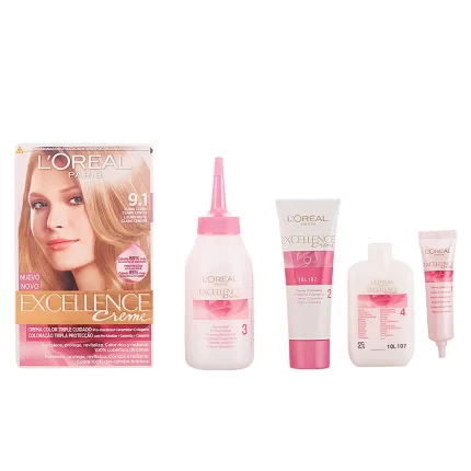EXCELLENCE Creme dye #9.1-light light ash blonde 192 ml - 192 ml