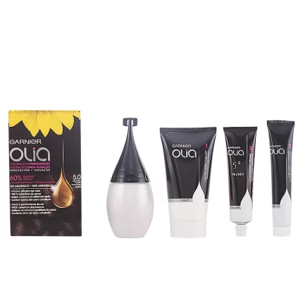 OLIA Coloración Permanente #5,0 Castaño Claro set - 4 pz