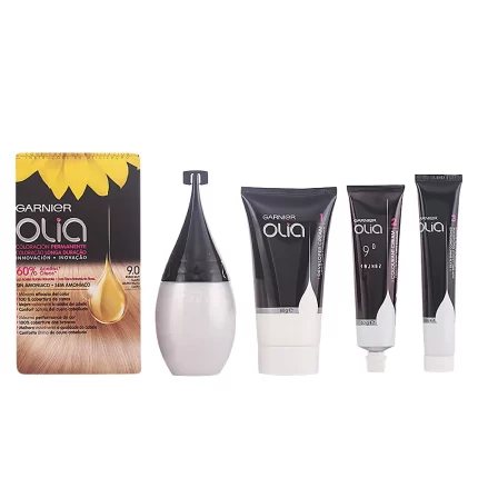 OLIA Coloración Permanente #9,0 Rubio Muy claro set - 4 pz