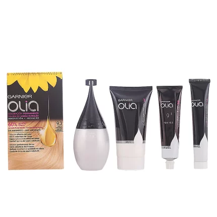OLIA Coloración Permanente #9,3 Rubio Muy claro Dorado set - 4 pz