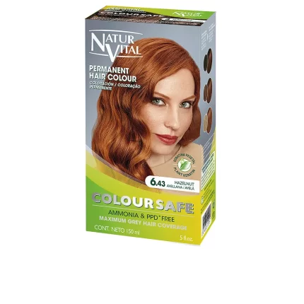 COLOURSAFE permanent dye #6.43-hazelnut - 150 ml
