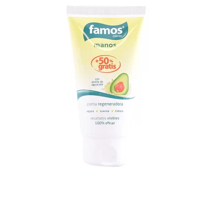 Crème mains régénérante FAMOS à l'huile d'avocat 75 ml