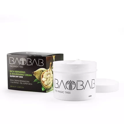 BAOBAB Crème hydratante réparatrice riche pour peaux très sèches 200 ml