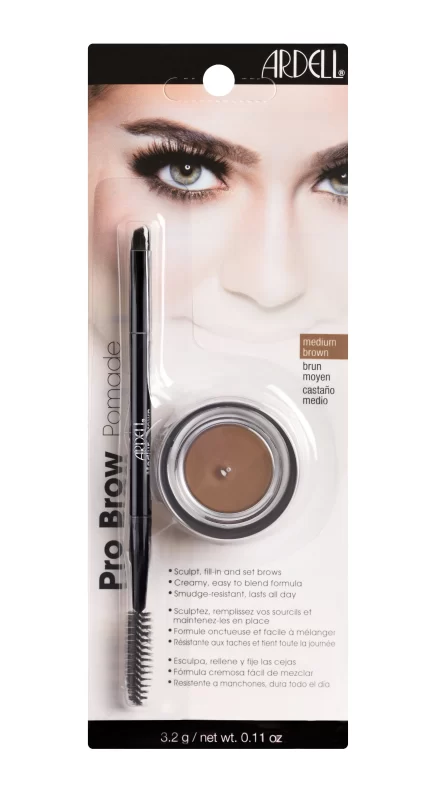 POMADE À SOURCILS AVEC PINCEAU #brun moyen