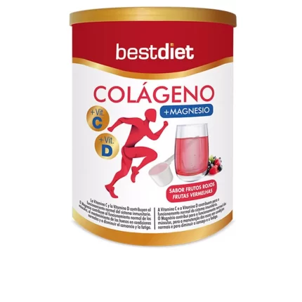 COLLAGÈNE AVEC POUDRE DE MAGNÉSIUM SAVEUR FRUITS ROUGES 250g
