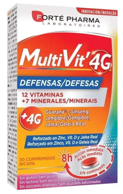 MULTIVIT 4G défenses 30 comprimés