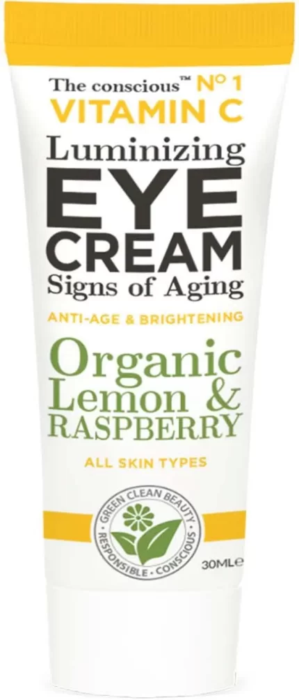 Crème contour des yeux illuminatrice VITAMINE C citron bio et framboise 30 ml