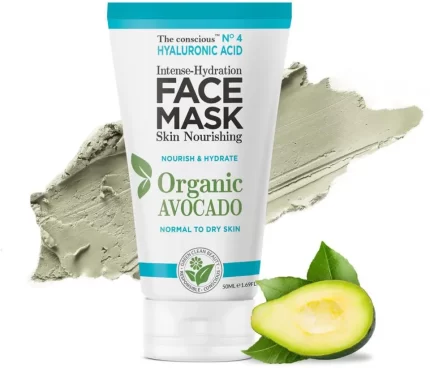 Masque visage hydratation intense à l'ACIDE HYALURONIQUE avocat bio 50 ml