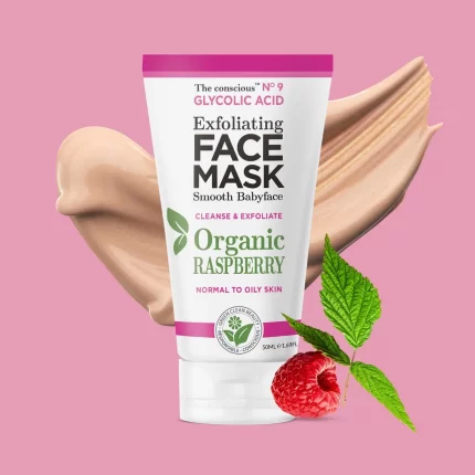 Masque exfoliant visage à l'ACIDE GLYCOLIQUE framboise bio 50 ml