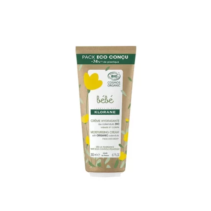 Crème hydratante BÉBÉ BIO emballage écologique 200 ml