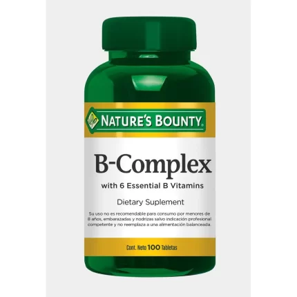 Capsules enrobées de complexe B 100 unités