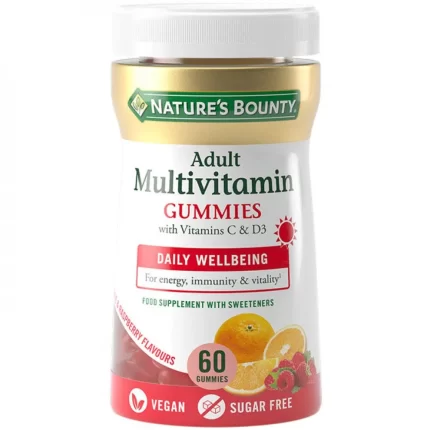 MULTIVITAMINES ADULTE avec vitamines B et D3 60 gummies