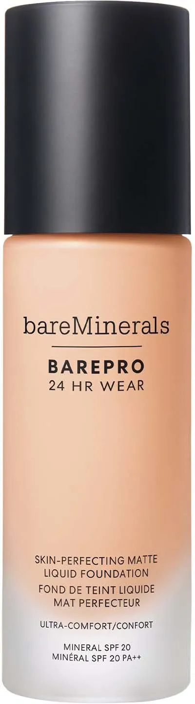 Fond de teint liquide mat BAREPRO 24H WEAR SPF20 #Fair 17 Neutre 30 ml