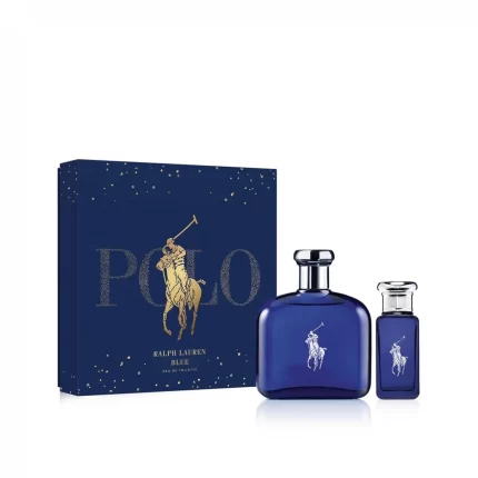 Coffret Polo Bleu 3 pièces