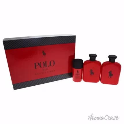 Coffret Polo Rouge 3 pièces