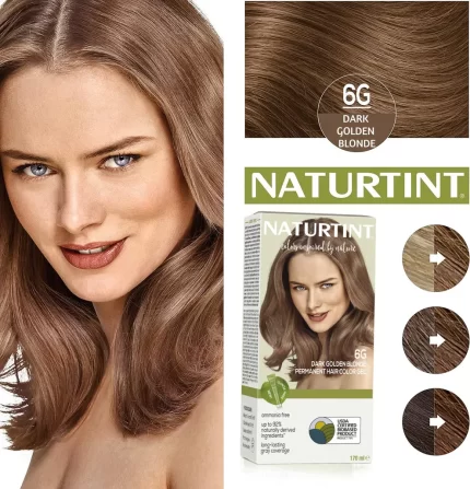 Coloration sans ammoniaque NATURTINT n° 6.45 - Blond ambré foncé 170 ml