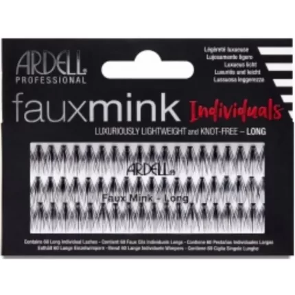 Faux cils individuels en vison noir #long 1 u