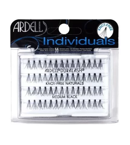 Faux cils individuels en vison noir #medium 1 unité