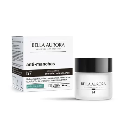 B7 anti-taches régénérant éclaircissant SPF15 peaux mixtes grasses 50 ml