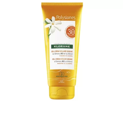 POLYSIANES MONOÏ ET TAMANU BIO gel solaire visage et corps SPF30 200 ml