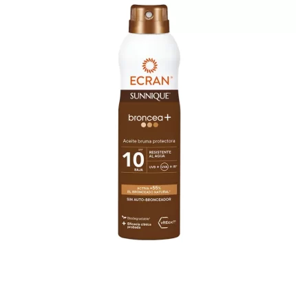 Huile brume Ecran Sunnique Bronze+ SPF10 250 ml