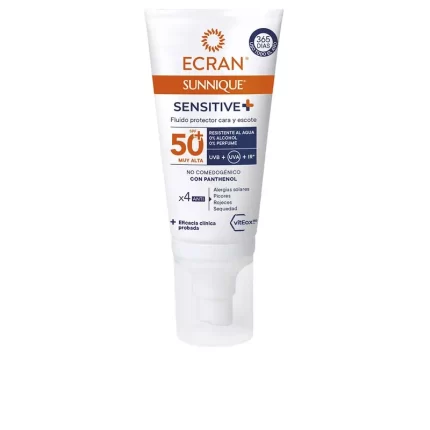 Ecran Sunnique Sensitive Soin Visage SPF50+ 50 ml